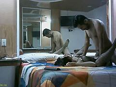 I casually fucked my mexican hermanastra in the bedroom. She whispered you can creampie inside during our romantic cowgirl ride