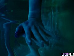 tiny molly little rides muscular stud in lucidflix luminati scene!