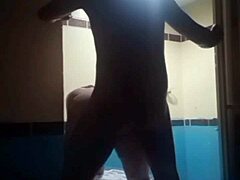 This milf latina with huge natural tits and hairy pussy got bent over and fucked doggystyle by a client in a hot colombian motel as the tattooed prostitute moaned