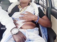Hey, check out this desi bhabi getting dirty in car sex with husband's brother and telugu talks