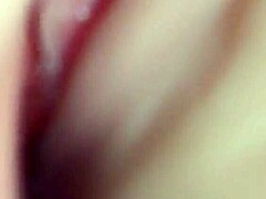 Sexy fuck doll's shaved vagina gets heavily lubed for intense double penetration action