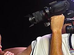 so brunette vicky and blonde jennifer team up for pov double blowjob with rimjob and facial jizz swallow