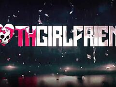 Tattooed Goth Lacey Jayne Moans Loud While Fucking Hard in Fishnets with Deepthroat and Rough Doggystyle Quickie Jizz