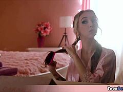 Skinny Petite 18+ Stepsis Teases in Sexy Lingerie - What a Sight!