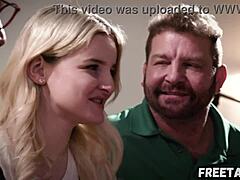 freaky neighbors exploit free use blonde teen eliza eves in hardcore threesome creampie ride - full movie