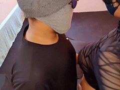 Big ass stepmom lures her son's friend into bedroom for tight pussy doggystyle pounding and crazy handjob action.