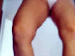 mirelladelicia feels so excited stripping off clothes revealing her big ass in custom tease