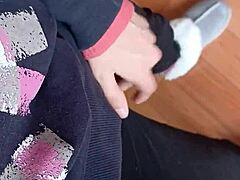 Risky Mutual Masturbation Session Between Lesbian Colleagues In Jeans And Skirts At The Office