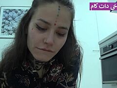 intriguing iranian scene where girl teases boyfriend playfully before intimate ride