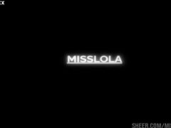 I'm a sensual Latina, uh, masturbating with my dildo on the bed, showing off my wet pussy lips and natural tits in close-up pov while wearing lingerie and spreading legs