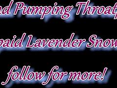 brunette wife gets her pussy licked deeply before creampie fucking and throat used as joystick