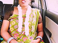 Indian beautiful aunty hooks up with young boy for long fucking session with telugu dirty talks