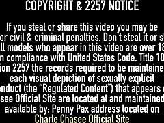 Charlee Chase jams that toy deep in her cunt while rubbing her clit with intense focus