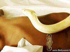 Wow, check out that close-up on her Indian face during the dance!