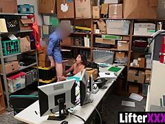 Teasing How the Officer Takes Shane Blair to Lp Office After Catching Her for Doggystyle Punishment