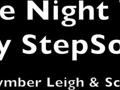 Hey, movie night with my mature stepmom Kymber Leigh turns into taboo riding, doggystyle, and cum on tits action 😏