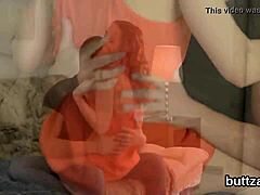 Oh man, I feel so good when this beautiful semi-nude tight sweetie gets pounded hard in her spread butthole, it's just amazin'