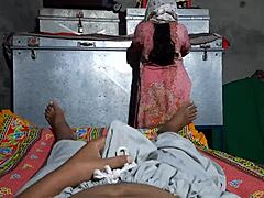 Devar thrusts into his bhabhi's tight pussy in this homemade Indian sex video - what a viral desi fuck!