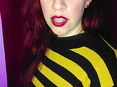 Your stepsister gets turned on by your nudes and comes for you with her ass plug in roleplay argentina p1