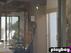 victoria antoinette black teen poses seductively in hot lingerie for playboy shoot