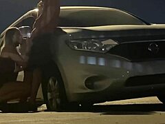 Pregnant woman gets anal sex and cumshot in public outdoor doggystyle while moaning and caught on camera.
