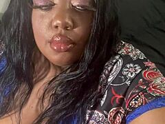 Ava Knightly Poses Sexy with Big Tits and Ass Clapping Buttplug in Ebony Anal Music Video