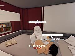 Horny man fucks and creampies me hard in Roblox condo game sex.