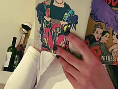 Girlfriend Forgot Wearing Bra During a Party with Friends and Natural Tits Exposed