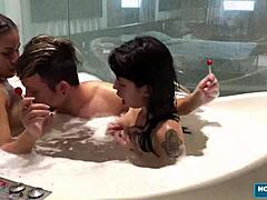 Kinky Scarlett Taylor and Her Girlfriend Dive into Sharing a Thick Cock