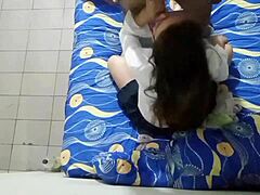 Mexican student feels desperate to boost her grades and ends up emotionally overwhelmed getting fucked by her strict teacher.