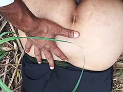 hot wife, let's do full anal in the sugarcane field desi style with deepthroat and licking