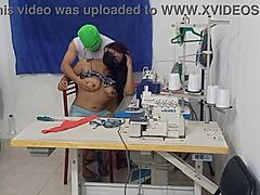 Oh damn, I couldn't resist the temptation with my coworker - he went crazy flashing and sucking my vagina!