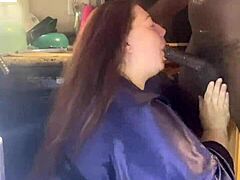 Hey, what's the best blowjob by bbw with fat slut handling big black cock in interracial sloppy oral?