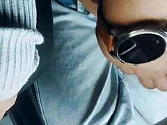 Beautiful NRI Girlfriend Masturbates in Car with Tight Pussy and Small Tits