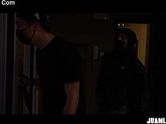 Hey, we're breaking in bad with this big cock orgy - three some action with tattooed milf and big tits blowjobs all around