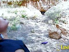 Latina Jana Montada Fucking In The Woods With Brunette Blowjob, Doggystyle, Cowgirl Riding, And Missionary In High Definition.