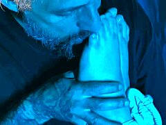 Craving for pussy and feet attention, with redhead and brunette latinas licking clit in femdom bdsm session