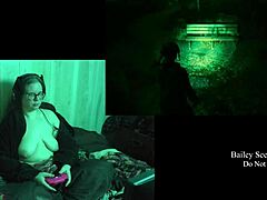 holy fuck bbw brunette's huge natural tits jiggle naked in night springs!