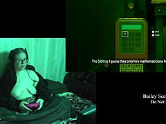 holy fuck bbw brunette's huge natural tits jiggle naked in night springs!