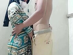 Neighbor wife bent over doggystyle fucked hard while husband works