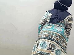 Neighbor wife bent over doggystyle fucked hard while husband works