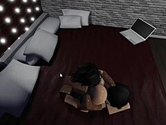 roblox fangirl gets her big ass pounded by monster cock in wild fantasy sex