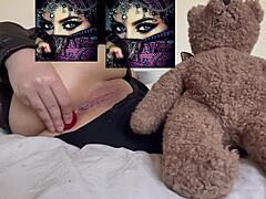 Strawberry Stuffed In Dripping Tight Arab Teen Pussy While Missing Dick In La