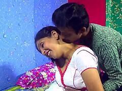 real indian devar fucks bhabhi pussy doggystyle with dirty hindi talk and creampie