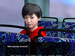 Zoe flashes big tits on public bus ride