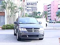 Slutty Blonde PAWG Nina Kayy Devours Shaundam’s BBC Deepthroat Ride in Car