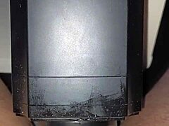 hey watch this stranger blast a huge cumshot from her lovense solace toy