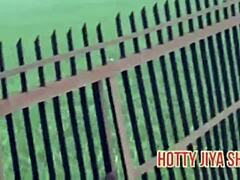 desi girlfriend rides boyfriend cock tight pussy outdoor public fuck