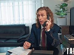 mommy's fat tits bounce in taboo cum-soaked threesome share