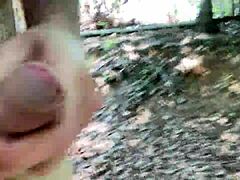 clitlicker662 flashes hairy pussy solo in forest voyeur outdoor masturbation update